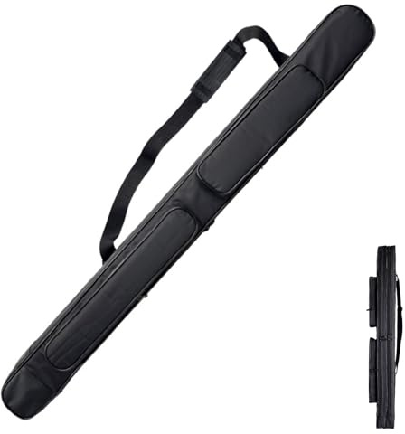 HJHUUA 115 cm svarta svärdväskor med dubbla lager, kan rymma 2 svärd, Oxfordtyg, vattentät svärdväska, bärbar multifunktionell ryggsäck för Katana, bokken, tai Chi-svärd, kampsport, svärd, fiskespö