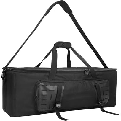 Ergonomic Shoulder Tripod Bag for Field Broadcast Event Holds Lights Stand Cables Securely Multiple Pocket Pack