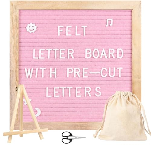 Nymblis Felt Letter Board, DIY Changeable Message Board with 340 Letters