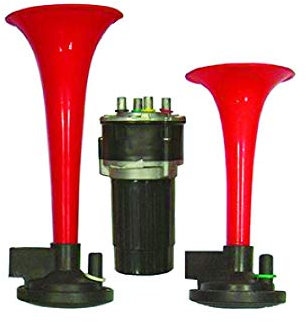 Streetwize - Twin Air and Trumpet Horn - 12V - Ideal For: Cars, Stag Parties, Football and Parties