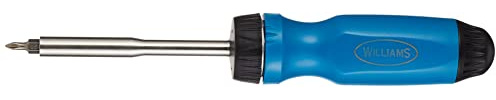 Williams JHWWRS-1 Magnetic Multi-bit Ratcheting Screwdriver, 9-Inch