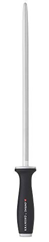 KRAMER by ZWILLING 12-inch Double Cut Honing Steel with Plastic Handle