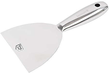 Spachtel ganz aus Edelstahl rostfrei 125mm Malerspachtel Stielspachtel Schaber Maler