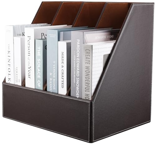 KINGFOM™ Leder Stehsammler A4