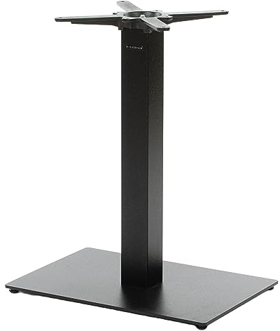 Dublino Premium Tischgestell Stahl- PJ7090 | schwarz | Höhe 72 cm | Bodenplatte 60x40 cm | max. Tischplattengröße 120x80 cm | Ideal für Esstische