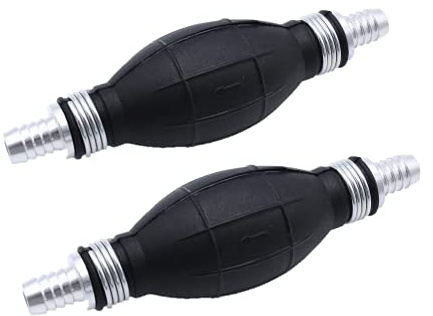 TAKPART 2 Stück 12mm Universal Handpumpe Umfüllpumpe Notpumpe Absaugpumpe Kraftstoffpumpe für Flüssigkeiten Benzin Diesel