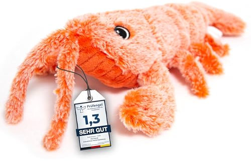 PetTec® Interaktives Katzenspielzeug Elektrisch zur Selbstbeschäftigung - Beweglicher Hummer mit Katzenminze - Interactive Cat Toy - Automatisches Katzenspielzeug - Katzen Spielsachen Spielzeug