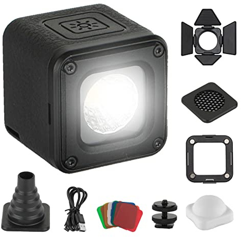 SmallRig RM01 Mini LED Video Light Waterproof Portable Lighting Kit with 8 Color Filters, Barndoor, Diffuser, Dimmable Fill Light 5600K CRI95, Lume Cube Camera Light for Macro Photography, Stop Motion