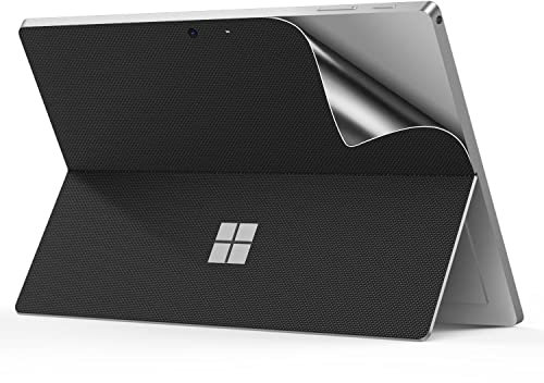 MoKo Tablet Back Skin Stick Decal for Microsoft Surface Pro 7 Plus (2021)/ Pro 7/ Pro 6/ Pro 5/Pro 4/Pro Lte, PU Leather protective Decal Body Skin Cover for Microsoft Surface Pro 7 Plus 2021, Black