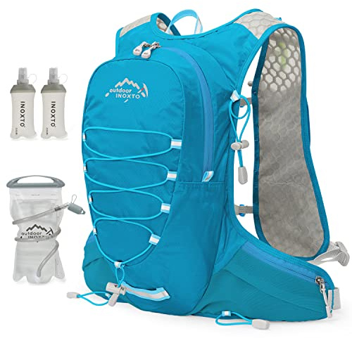 IX INOXTO Trinkweste für Herren und Damen, Wasserrucksack zum Laufen, 3 l, für Trailrunning, Marathon, Rennen, Wandern (Himmelblau)