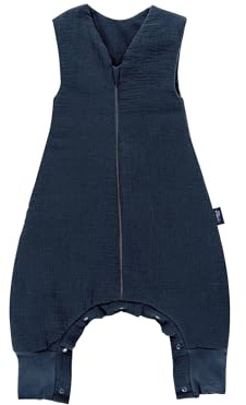 Alvi 4-Season Sleep-Overall Mull | Baby Schlafsack mit Beinen, 2.0 TOG für Sommer und Winter mit hohem Komfort und viel Bewegungsfreiheit