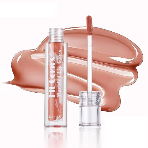 Plumping Lip Oil, Hydrating Lip Gloss Tinted Lip Balm Lip Care Lip Glaze, Glossy Finish Lip Glow Oil Lip Shine Primer Lip Tint Long Lasting Nourishing Moisturizing Anti Drying Lip Gloss (#02)