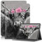 Case for Amazon Kindle Fire 7 Case 2019/2017 Release 9th/7th Generation, PU Leather Adjustable Stand Shockproof Smart Cover with Auto Wake/Sleep Kindle Fire 7 Case, Highland Cow Flower
