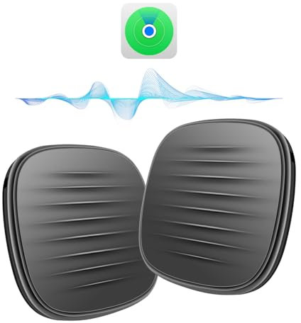 Objektfinder, Smart Tag wie Air Tag, funktioniert mit Find My (nur iOS), MFi-zertifiziert, Tracker, Schlüsselfinder, Bluetooth-Tracker für Hunde, Schlüssel und Geldbörsen (2 Stück)