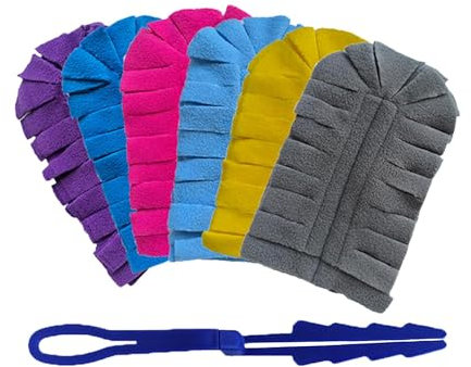 Tampons de nettoyage du plumeau | Recharges pour plumeurs multi-usages | Recharge tampons de nettoyage | Remplacement de la brosse à dépoussiérer, têtes de rechange pour plumeau pour têtes de ri