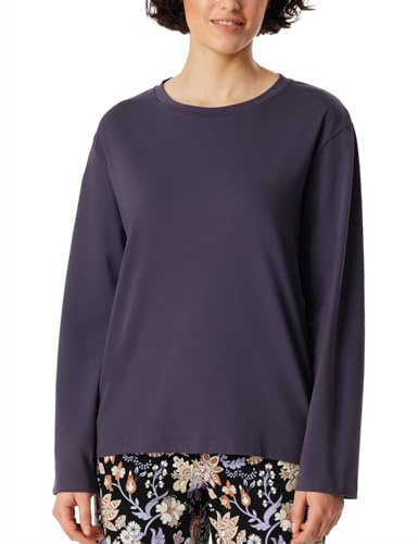 Schiesser Damen Schlafshirt Langarm Baumwolle - Mix + Relax