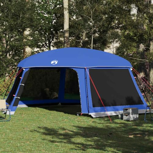 Brokky 4100631 Pool Tent with Removable Fly & Mesh Walls Azure Blue 670x590 cm Hot Tub Spa Pop Up Canopy Cover and Camping Shelter
