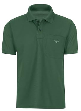 Trigema Herren Mit Brusttasche Polohemd, Efeu, XXL EU