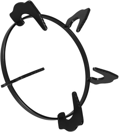 Rejilla de Calentamiento para Cocina de Gas de Hierro, Soporte | Negro, Base Rectangular de Apoyo Estable, Antideslizante y Segura para Sartenes y Utensilios en Cocina Doméstica