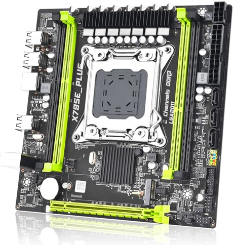 X79SE PLUS Carte mère d'ordinateur DDR3 Carte mère de jeu pour carte graphique LGA 2011 PCIE NVME SATA2.0