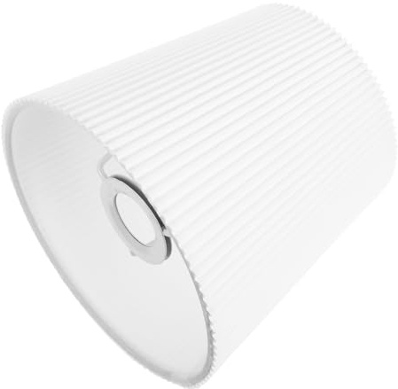 WOONEKY Paralume Bianco per Lampada da Terra e Tavolo, Design Elegante Plissettato, Facile da Pulire, per Camera da Letto e Ufficio