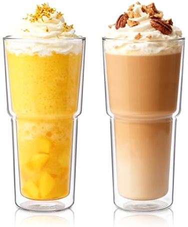 INSETLAN 2 st 20 oz dubbelvägg glas tumlare