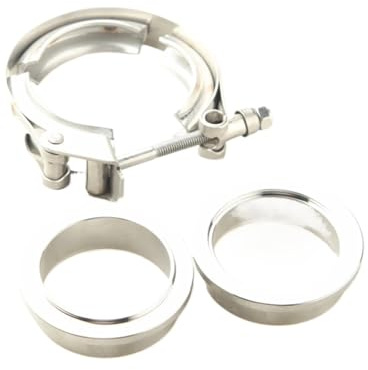 Morsetto V-Band Morsetto a sgancio rapido for scarico turbo V-Band da 1,5,75, 2, 2,25, 3 + flangia maschio/femmina in acciaio dolce(3.0Inch(76MM))