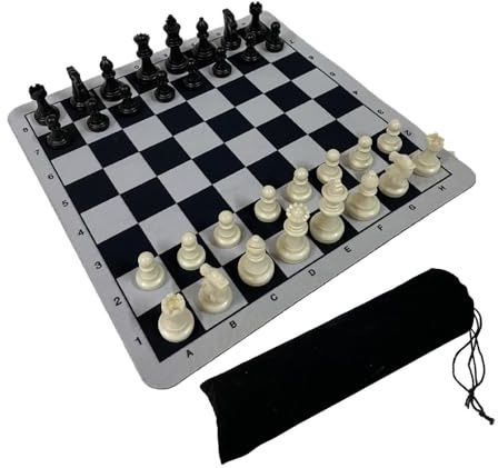 LIXSAZSE Set di scacchi portatile progettato per giocare all'aperto e per qualsiasi riunione di famiglia. Goditi il tempo di gioco competitivo insieme. Gioco