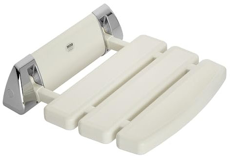 Mira Showers Shower seat Wall Mounted folding Shower seat Shower Accessory White 2.1536.129
