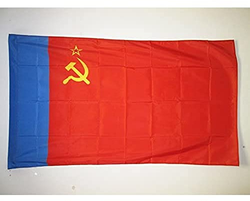 AZ FLAG Flagge Russische Sozialistische Föderative Sowjetrepublik 150x90 cm | Russische Sozialistische Föderative Sowjetrepublik 1954-1991 Für innen und außen Kommunismus dekorative Flagge mit Masttunnel