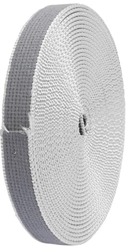 Schellenberg 10289 Cinghia per avvolgibili in Cotone, Grigio, Maxi 22 mm