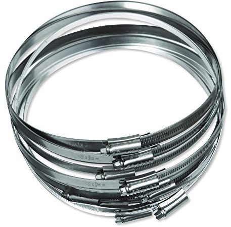 Eclipse Professional Tools ECW4-8 W4 Bolsa de 10 abrazaderas de acero inoxidable 304 de tornillo sinfín de 150-180mm (5 ⅞ - 7 ⅛)