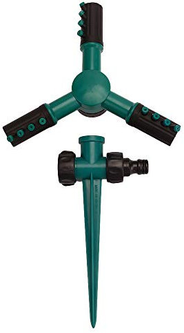 Xihe Irrigazione del Giardino Spruzzatori Materiali Lawn Sprinkler del Giardino di innaffiatura Irrigazione Circolare Prato Acqua spruzzatore da Giardino (Color : Green)