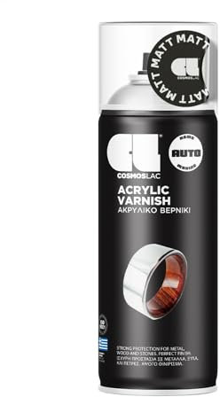 Klarlack Spray matt transparent & wasserfest - 400 ml - Acryl Lack Sprühlack Lackspray für Kunststoff, Metall, Holz, uvm.