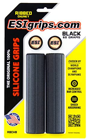 ESI Grips Puños de silicona para bicicleta de montaña, acanalados, gruesos