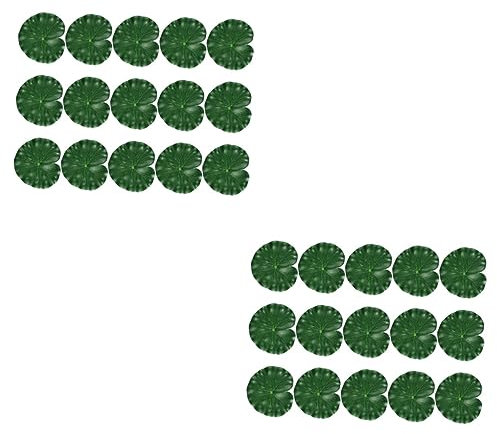 Garneck 30stücke Künstliche Lotusblätter Aus Realistische Schwimmende Lotusblätter Für Teich Und Aquariendekoration Langlebig Und Wiederverwendbar