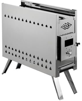 AMAZWI Schnell aufheizender Saunaofen, Faltbarer holzbefeuerter Saunaofen, Camping-Thermalzelt, Heizofen, Saunaräume mit geräuscharmem Design, einfache Installation