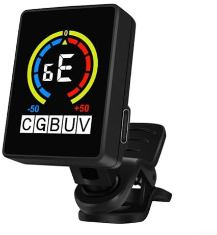 USB Charging Guitar Tuner Tunning For Acoustic Electric Guitar Bass Mandolin, Guitar Tuner Rechargeable Clip On Tuner for Guitar, Bass, Ukulele, Violin, Banjo