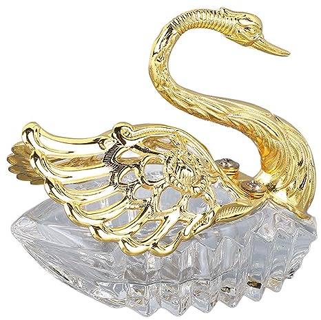 Azucarero Con Forma De Cisne, Azucarero Moderno Europeo, Tarro De Almacenamiento, Tarro De Caramelo Dorado, Azucarero Vintage, Estante Para Cisne, Recipiente Para Condimentos, Recipiente Para Condimen