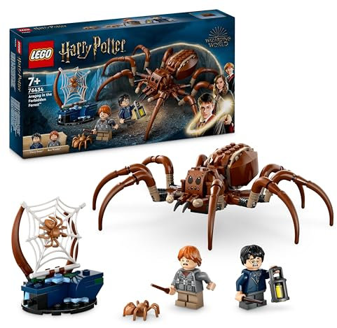 LEGO Harry Potter - Aragog dans la Forêt Interdite - Set avec des Araignées - Figurines de Créatures Magiques - 2 Minifigurines des Personnages - Cadeau pour Enfants et Fans des Films dès 7 Ans 76434