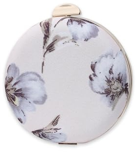 CORIOS Borsa da Sera Rotonda da Donna Fiore Clutch Borsa a Spalla Pochette Piccolo con Catena Elegante Borsa a Tracolla Borsa Sposa Retro Borse Messenger per Cocktail Festa Ballo Cerimonia Beige