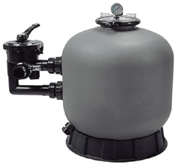 Galyon Depuradora de Agua para Piscina D.500 Soplado | 7 Funciones de Filtrado y Válvula Selectora Incl. | Filtro de Piscina con indicador de presión (Gris)