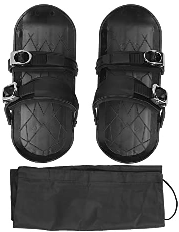Buachois Mini Pattini da Neve Sci Corti Snowblade Attacco per Scarponi Sci e Scarpe Invernali per Bambini Adulti Principianti e Snowboard