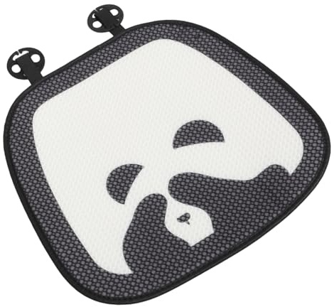GLEAVI Gepolstertes Fahrersitzpolster aus Flanell in Panda Form Bequemes Autositz Stützkissen für Jahreszeiten Geeignet für Auto Innenraum und Sicheres Fahren