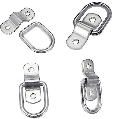 OKUMEYR Ancoraggio Ad Anello Ferro Per Rimorchi Merci Con Staffa Di Montaggio Per Kayak Camion E Barche Resistente E Antiruggine