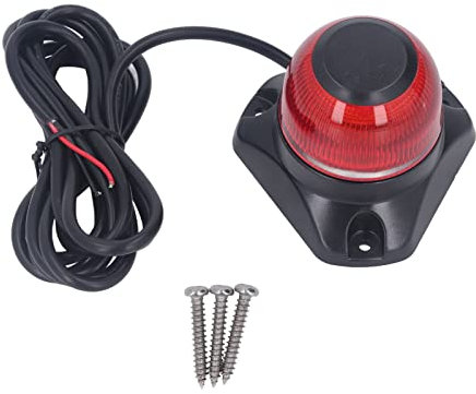 Mavaol Feu de Navigation pour bateau, feu arrière pliable Anti-éblouissement à LED, DC10-30V 3W, Signal de voile marin (Rot 2NM 87LM)