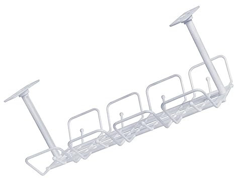 DOITOOL Wire Organizing and Storage Rack under Desk Cable Organizer Cord Management Rack for Home Office Kitchen Desk Use