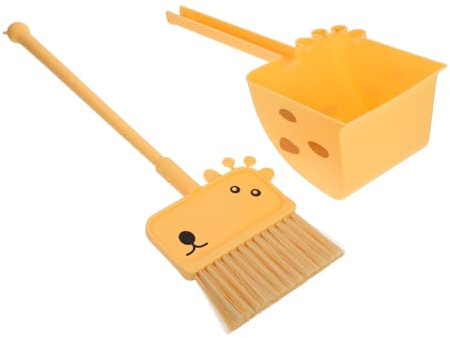 Garneck Infantil de Escoba y Recogedor con Diseño de Herramienta de Limpieza Ligera para Fomenta Habilidades Motoras y Hábitos de Orden Casa y Escuela