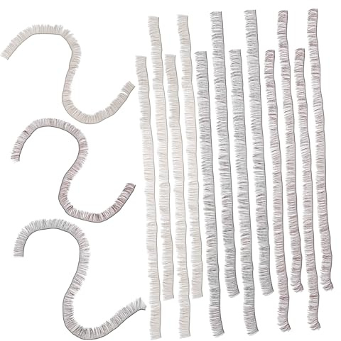 HAMPPLIES 15pcs Doll Fake Eyelashes Strips 0.8cm Decorative False Lashes for Doll Crafting and DIY Supplies