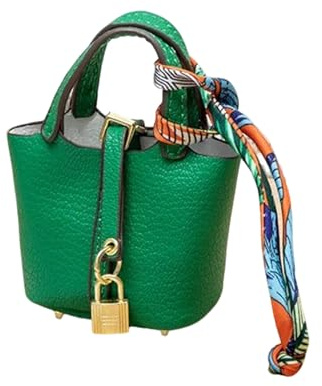LAOYEFACAI Mini Taschenanhänger Süßer Leder Schlüsselanhänger Handtaschen Charm Perfekt für Damen Dekoration und Aufbewahrung kleiner Gegenstände